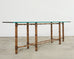 McGuire Organic Modern Bamboo Glass Console Table 8 Ft.