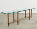 McGuire Organic Modern Bamboo Glass Console Table 8 Ft.