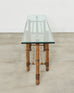 McGuire Organic Modern Bamboo Glass Console Table 8 Ft.
