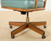 McGuire Rattan Cane Swivel Executive Office Desk Chair