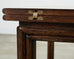 McGuire Organic Modern Rattan and Oak Flip-Top Games Table