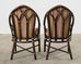 Set of Six McGuire Organic Modern Rattan Cathedral Dining Chairs