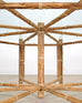 McGuire Organic Modern Octagonal Blonde Bamboo Dining Table