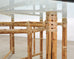 McGuire Organic Modern Octagonal Blonde Bamboo Dining Table