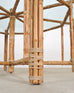 McGuire Organic Modern Octagonal Blonde Bamboo Dining Table