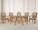McGuire Organic Modern Octagonal Blonde Bamboo Dining Table