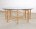 McGuire Organic Modern Octagonal Blonde Bamboo Dining Table
