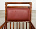 McGuire Organic Modern Rattan Leather Library Armchair