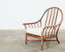 Pair of McGuire Organic Modern Oversized Rattan Lounge Chairs