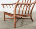 Pair of McGuire Organic Modern Oversized Rattan Lounge Chairs