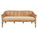 McGuire Organic Modern Rattan Double-Cane Panel Sofa Settee
