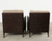 Pair Thomas Pheasant McGuire Rattan Lounge Chairs + Ottoman
