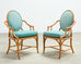 Set of Ten McGuire Organic Modern Rattan Cane Dining Chairs