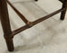 Set of Four McGuire Rattan Target Upholstered Dining Armchairs