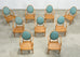Set of Ten McGuire Organic Modern Rattan Cane Dining Chairs
