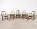 Set of Six McGuire Rattan Leona Loop Back Dining Chairs