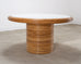 McGuire Organic Modern Rattan Pencil Reed Round Dining Table