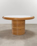McGuire Organic Modern Rattan Pencil Reed Round Dining Table