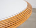 McGuire Organic Modern Rattan Pencil Reed Round Dining Table
