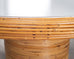McGuire Organic Modern Rattan Pencil Reed Round Dining Table