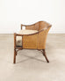 McGuire Organic Modern Rattan Double-Cane Panel Sofa Settee