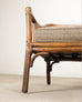 McGuire Organic Modern Rattan Double-Cane Panel Sofa Settee
