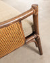 McGuire Organic Modern Rattan Double-Cane Panel Sofa Settee
