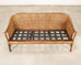 McGuire Organic Modern Rattan Double-Cane Panel Sofa Settee