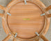 McGuire Organic Modern Cerused Rattan Drum Drink Table