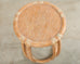 McGuire Organic Modern Cerused Rattan Drum Drink Table