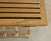 McGuire Rattan Oak Campaign Style Folding Drink Table