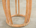 McGuire Organic Modern Cerused Rattan Drum Drink Table