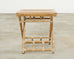 McGuire Rattan Oak Campaign Style Folding Drink Table