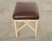 McGuire Organic Modern Lacquered Rattan Foot Stool Bench