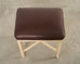 McGuire Organic Modern Lacquered Rattan Foot Stool Bench