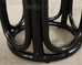 Pair McGuire Lacquered Rattan Taborette Drum Drink Tables
