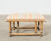 Pair of McGuire Rattan Organic Modern Footstool Benches