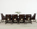 Set of Ten Barbara Barry for McGuire Caned Dining Armchairs