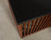Pair of McGuire Bamboo Cube Granite Top Drinks Tables