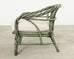McGuire Organic Modern Twisted Rattan Lounge Chair