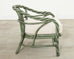 McGuire Organic Modern Twisted Rattan Lounge Chair