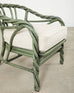 McGuire Organic Modern Twisted Rattan Lounge Chair
