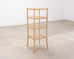 McGuire Antalya Leather Four-Tier Rattan Étagère Plant Stand
