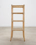McGuire Antalya Leather Four-Tier Rattan Étagère Plant Stand
