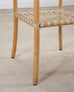 McGuire Antalya Leather Four-Tier Rattan Étagère Plant Stand