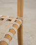 McGuire Antalya Leather Four-Tier Rattan Étagère Plant Stand