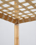 McGuire Antalya Leather Four-Tier Rattan Étagère Plant Stand