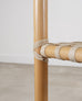 McGuire Antalya Leather Four-Tier Rattan Étagère Plant Stand