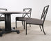 McKinnon and Harris Stone Top Dining Table and Six Dining Chairs
