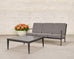 McKinnon and Harris Beaufort Aluminum Three-Seat Garden Sofa
